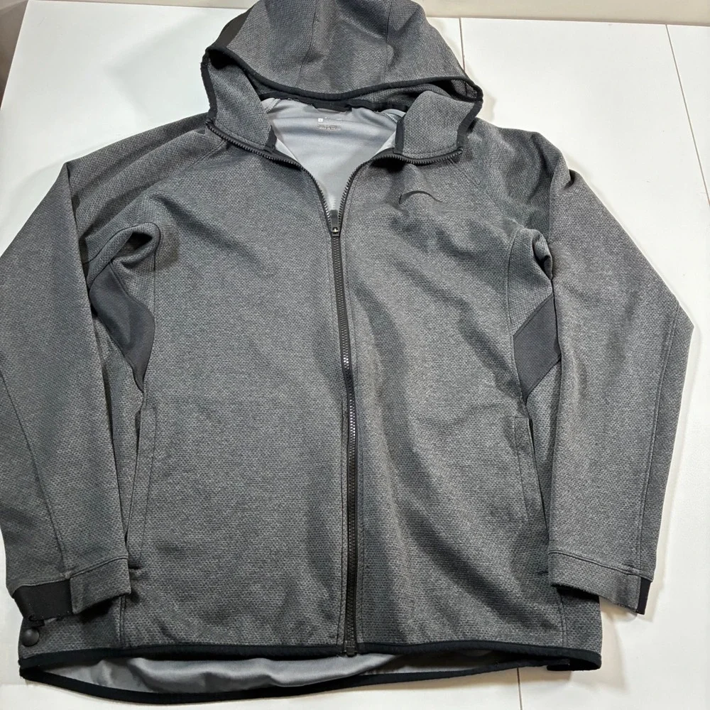 Nike Hoodie Showtime Full Zip Hoodie Large Large Grey Dri-FIT‎ Training Jacket